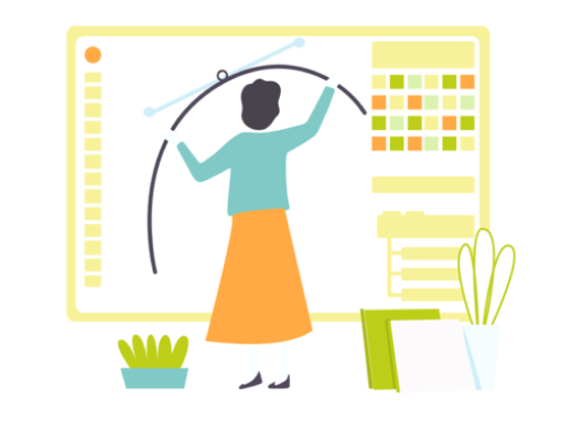 勉強しているイラスト